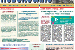 Электронная версия газеты Новокосино за ноябрь 2014 года (№12)