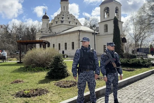 Росгвардия обеспечила правопорядок в московских храмах в Вербное воскресенье